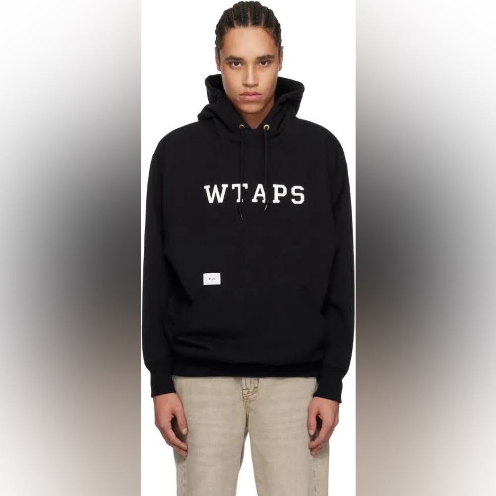 WTAPS Men’s 100% Cotton Hoodie in Black XL